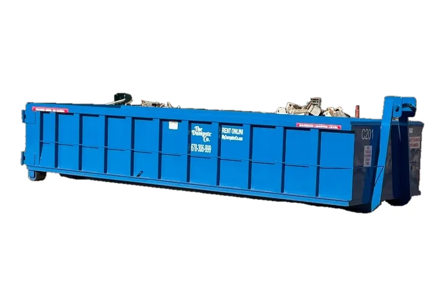 20 yard concrete roll-off dumpster from The Dumpster Co. in Jackson, GA
